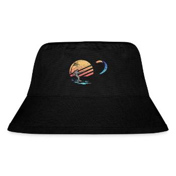 Go Kite - Stanley/Stella Recycled Bucket Hat - black - Front