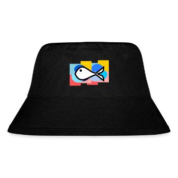 APRIL FOOL. FISH. SARDINE. ANNIVERSARY - Stanley/Stella Recycled Bucket Hat - black - Front