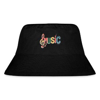 Music - Stanley/Stella Recycled Bucket Hat - black - Front