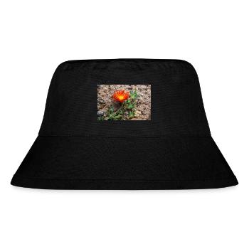 hängende Eisblume winterharte Eisblume rosa Karpfen - Stanley/Stella recycelter Bucket Hat - Schwarz - Vorne