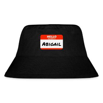 Bonjour, je m’appelle Abigail Étiquette Étiquette - Bob recyclé Stanley/Stella - noir - Devant