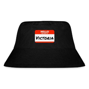 Hello My Name Is Victoria Étiquette Étiquette - Bob recyclé Stanley/Stella - noir - Devant