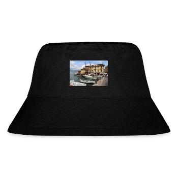 The port of Malcesine - Stanley/Stella Recycled Bucket Hat - black - Front