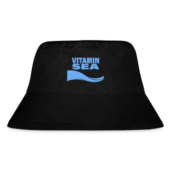 VITAMIN SEA - Stanley/Stella recycelter Bucket Hat - Schwarz - Vorne