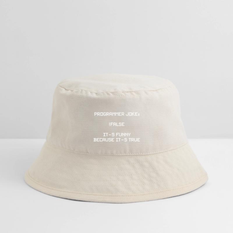 Funny programmer motif for developers, coders Stanley/Stella Recycled Bucket Hat