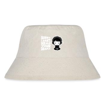 No Drama Relatable Manga Headphones - Stanley/Stella Recycled Bucket Hat - natural - Front