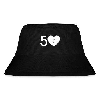 50 - live. laugh. love. - Stanley/Stella recycelter Bucket Hat - Schwarz - Vorne