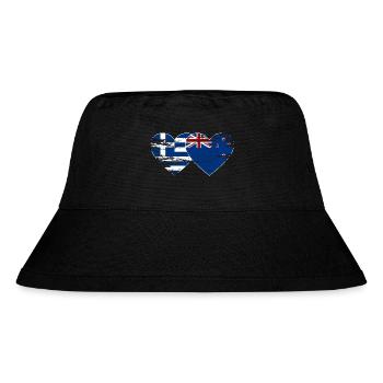 Grèce Drapeau néo-zélandais utilisé - Bob recyclé Stanley/Stella - noir - Devant