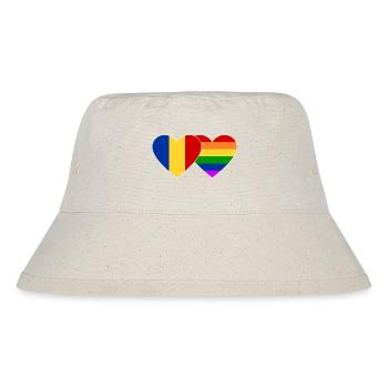 Romania Rainbow Flag - Stanley/Stella Recycled Bucket Hat - natural - Front