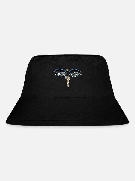 buddha eyes - Stanley/Stella recycelter Bucket Hat - Schwarz