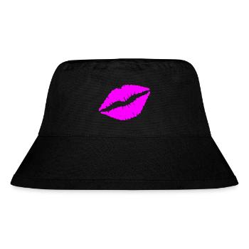 kiss - Stanley/Stella Recycled Bucket Hat - black - Front