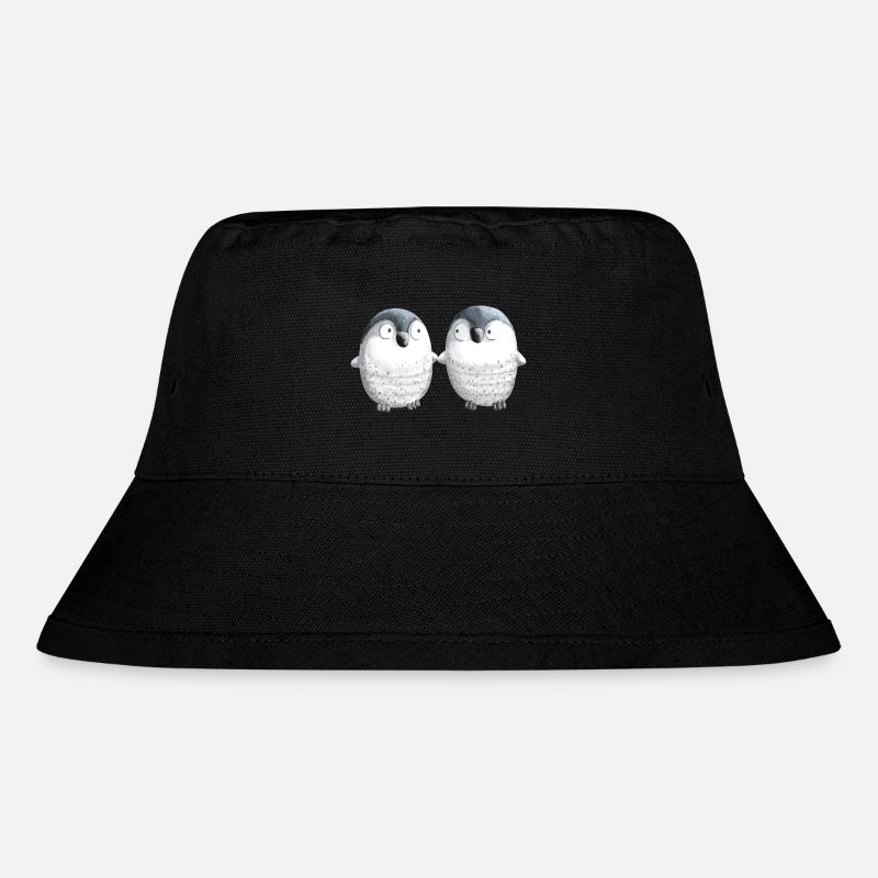 Best Friends Pinguine - Pinguin - Comic - Paar - Stanley/Stella recycelter Bucket Hat - Schwarz