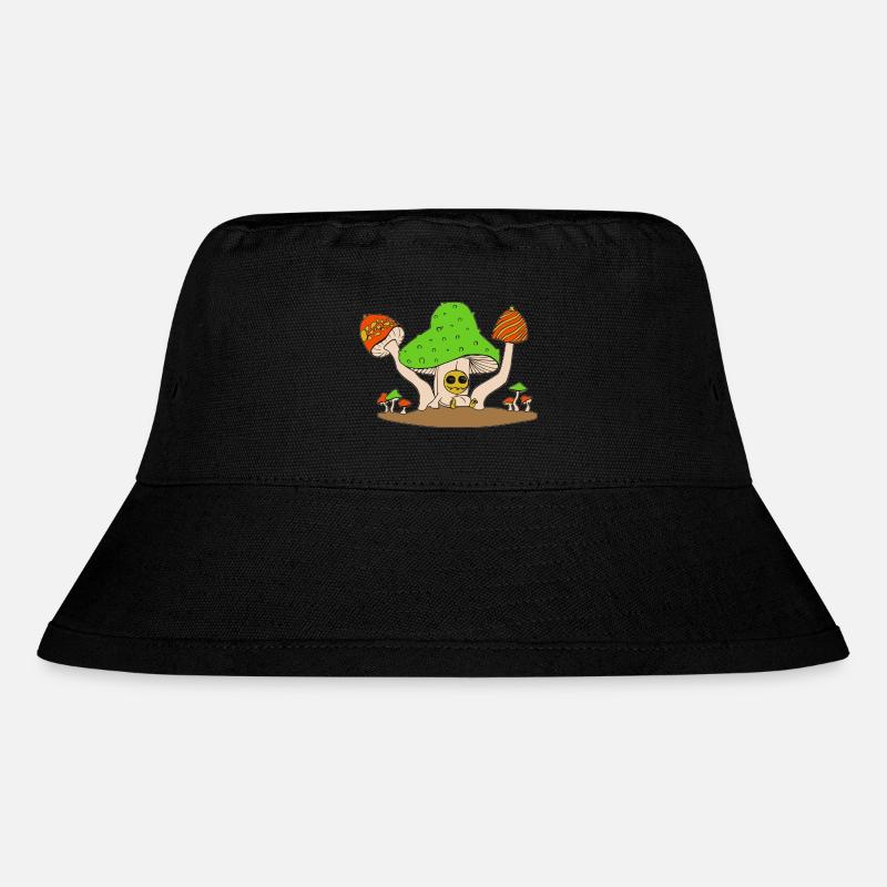 pilz party - Stanley/Stella recycelter Bucket Hat - Schwarz