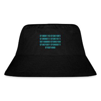 BINARY CODE / BINÄRCODE F**K DICH GESCHENKIDEE - Stanley/Stella recycelter Bucket Hat - Schwarz - Vorne