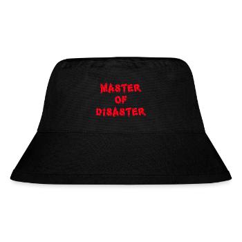 master of disaster red - Stanley/Stella Recycled Bucket Hat - black - Front