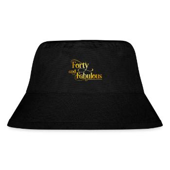40th birthday - Stanley/Stella Recycled Bucket Hat - black - Front