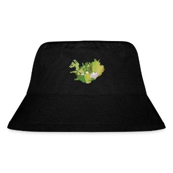 Iceland Urlaub Roadtrip Ringstraße Gletscher - Stanley/Stella recycelter Bucket Hat - Schwarz - Vorne