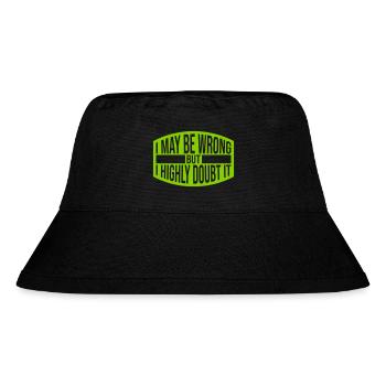 I may be wrong - Stanley/Stella Recycled Bucket Hat - black - Front