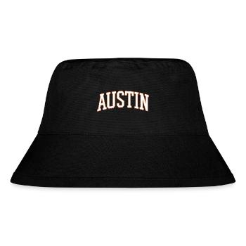 Austin Varsity Arc Font - Stanley/Stella Recycled Bucket Hat - black - Front