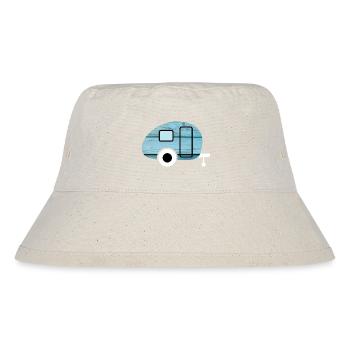 Caravan Caravan Camping Retro Wooden Boards - Stanley/Stella Recycled Bucket Hat - natural - Front