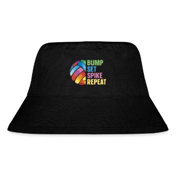 Volleyball - Stanley/Stella Recycled Bucket Hat - black - Front