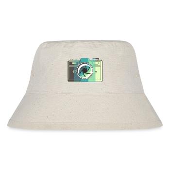 Retro Film Camera - Stanley/Stella Recycled Bucket Hat - natural - Front