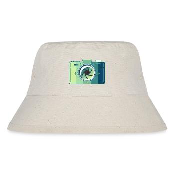 Retro Film Camera - Stanley/Stella Recycled Bucket Hat - natural - Front