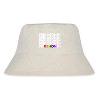 pride month demon - Stanley/Stella recycelter Bucket Hat - Naturweiß - Vorne