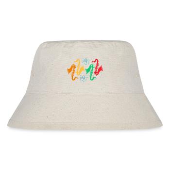 Bunte Saxophon-Kollektion - Stanley/Stella recycelter Bucket Hat - Naturweiß - Vorne