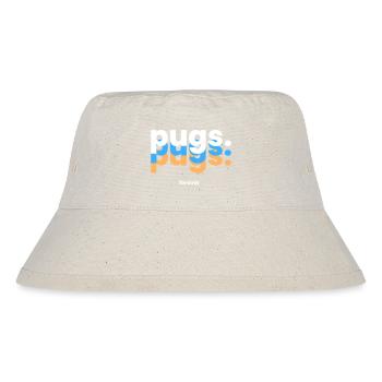Für immer Möpse - Der Niedliche Begleiter - Stanley/Stella recycelter Bucket Hat - Naturweiß - Vorne