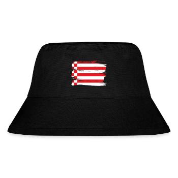Bremen Flagge Bremer Fahne - Stanley/Stella recycelter Bucket Hat - Schwarz - Vorne