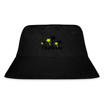 mallorca - Stanley/Stella recycelter Bucket Hat - Schwarz - Vorne