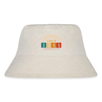 Legendär seit 1946 Vintage Retro Anniversary - Stanley/Stella recycelter Bucket Hat - Naturweiß - Vorne