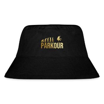 Evolution Parkour - Stanley/Stella recycelter Bucket Hat - Schwarz - Vorne
