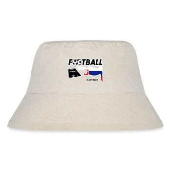Fußball Fieber Slowakei - Stanley/Stella recycelter Bucket Hat - Naturweiß - Vorne