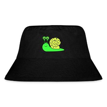 Snail Funny - Stanley/Stella Recycled Bucket Hat - black - Front