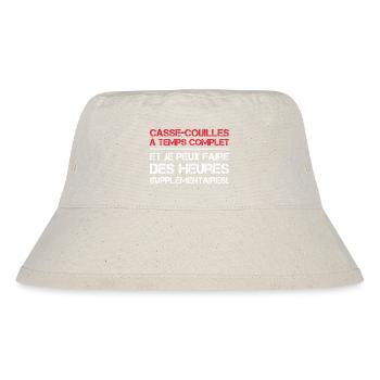 Vollzeit-Draufgänger - Stanley/Stella recycelter Bucket Hat - Naturweiß - Vorne