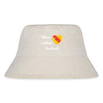 Mein liebes Baden - Stanley/Stella recycelter Bucket Hat - Naturweiß - Vorne