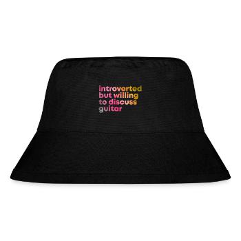 Gitarrist - Stanley/Stella recycelter Bucket Hat - Schwarz - Vorne