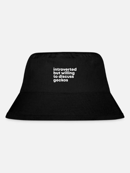 Gecko Gecko Gecko - Stanley/Stella recycelter Bucket Hat - Schwarz