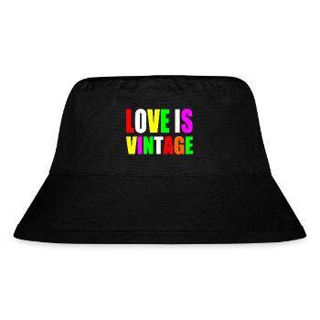 Love is vintage - Stanley/Stella Recycled Bucket Hat - black - Front