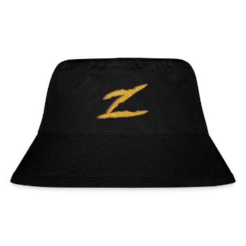 Goldener Z-Buchstabe - Stanley/Stella recycelter Bucket Hat - Schwarz - Vorne