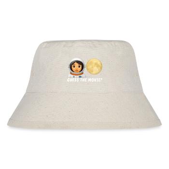 Weltraum-Explorer mit Mondbild - Stanley/Stella recycelter Bucket Hat - Naturweiß - Vorne