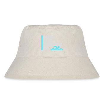 Sorry Can't Swimming Bye Schwimmer Ausrede Humor - Stanley/Stella recycelter Bucket Hat - Naturweiß - Vorne