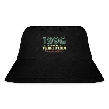 1996 - Stanley/Stella recycelter Bucket Hat - Schwarz - Vorne