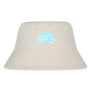 You're Absolutely Right Lustig Sarkastisch KI Logo - Stanley/Stella recycelter Bucket Hat - Naturweiß - Vorne