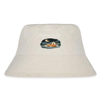 Stille bei Nacht Fuchs-Tier-Cottagecore-Farm - Stanley/Stella recycelter Bucket Hat - Naturweiß - Vorne