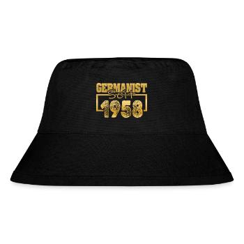 1958 - Stanley/Stella Recycled Bucket Hat - black - Front