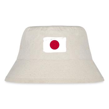 Japan Nippon Nihon JAPANISCHE Asia Sport FAN - Stanley/Stella recycelter Bucket Hat - Naturweiß - Vorne