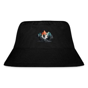 OUTDOOR MOUNTAINS HIKING HIKER - Stanley/Stella Recycled Bucket Hat - black - Front